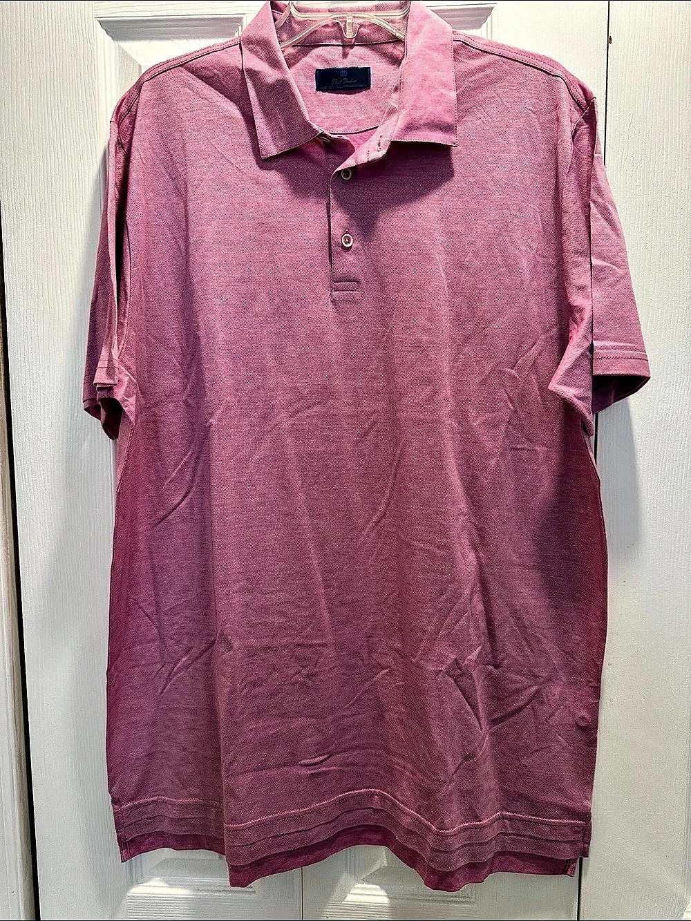 David Donahue Men's Pink Polo Shirt